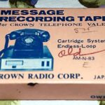 crown telephone valet tape